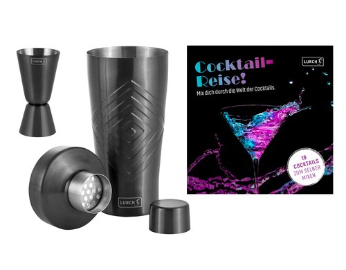 Lurch Cocktail-Set 3-teilig Shaker & Rezeptbuch