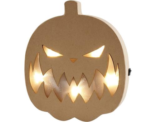 Creativ Company Papp-Kürbis mit Licht 25 x 22 x 4 cm