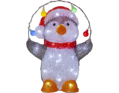 Star Trading Dekoration Crystalo Pinguin inkl. LED KW, IP44