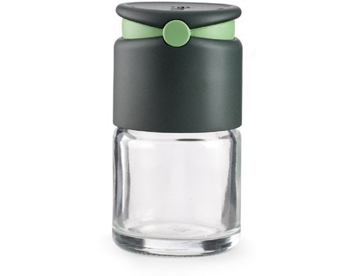 Lékué Gewürzstreuer-Set 4er Set Glas, Grau, 4-teilig