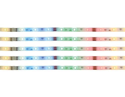 Näve LED Stripe RGB 5 Set 5x100cm 5x LED RGB, Total 24W, inkl. Fernbedienung