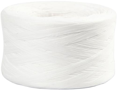 Creativ Company Papierband Raffiabast 100m, 7-8 mm, weiss