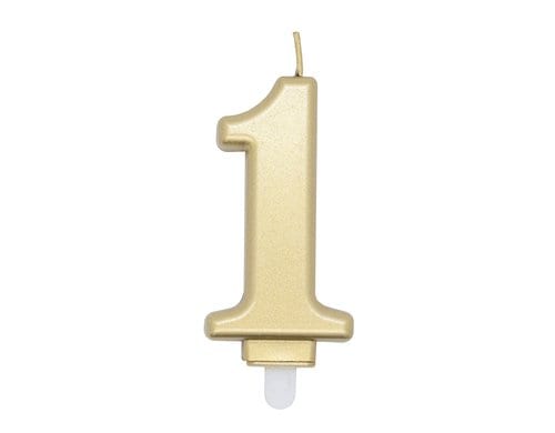 Amscan Kerzen Zahl 1 Sparkling Celebrations Gold