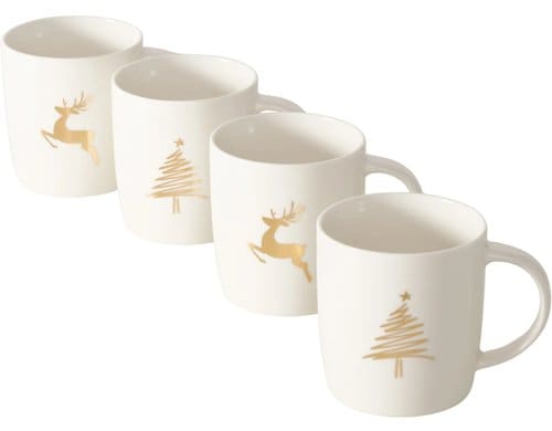 Boltze Tassenset Brilly 4er Keramik, 320ml