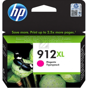 HP Tinte Nr. 912XL - Magenta (3YL82AE) Seitenkapazität ~ 825 Seiten