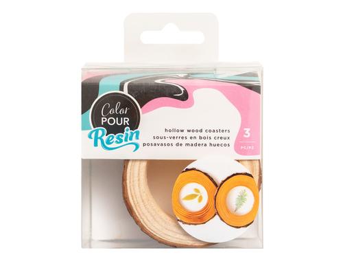 American Crafts Untersetzer Holz zum Auffüllen mit Giessmasse