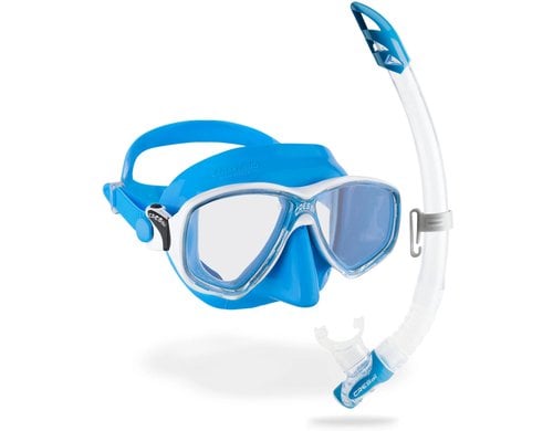 CRESSI MAREA + GAMMA COMBO CLEAR/BLUE