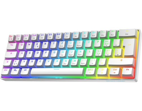 Deltaco GAM-175-W, Hot-Swap KTT Switches, White, CH