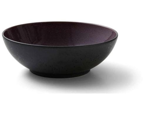 Bitz Salatschüssel schwarz/voilett 30cm 1 Stück, Stoneware