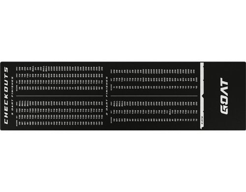 FTM Dartmatte schwarz - weis gross 80x285cm