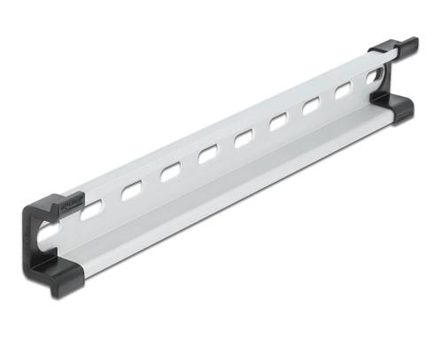 Delock Hutschiene 25cm, mit Schlitzlöcher 250 x 35 x 15 mm, Aluminium