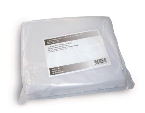 IDEAL Aktenvernichter Plastiksäcke 9041 560/500x1260mm, 0.045mm PE-LD, 50 Stk.