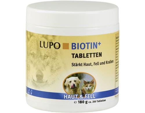 Luposan BiotinTabletten 180g (200 Stk.) für Hunde & Katzen
