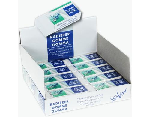 Büroline Radierer weiss 57x22x10mm, 1 Stück