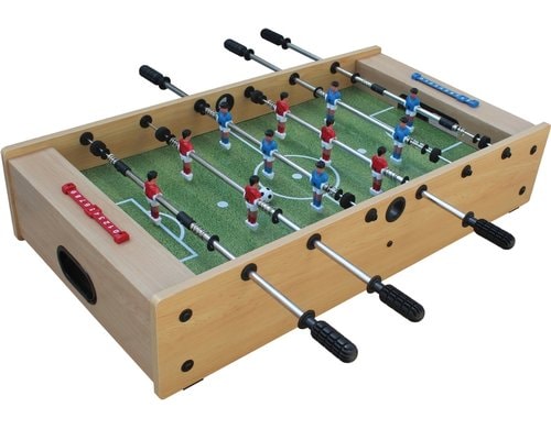 Bandito Mini-Kicker-Airhockey 2in1 Tischaufleger, beidseitig spielbar