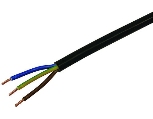 Installationskabel TD 3x 1.5mm2 schwarz, 100m