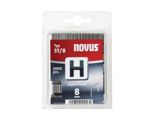 Novus Feindrahtklammern H 37/8 hart Länge 8 mm / Breite 10.6 mm, 2000 Stk.
