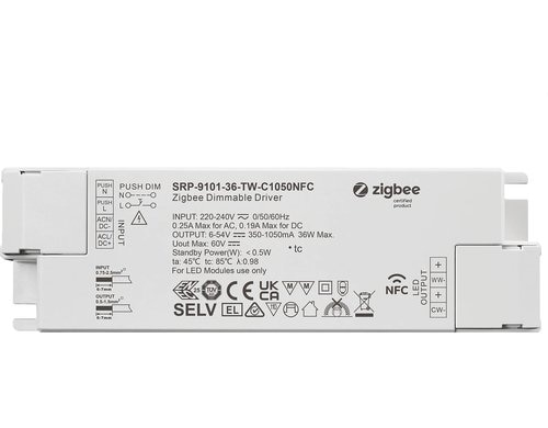 SR Zigbee 3.0 NFC Konverter Tunable White 36W, CC 350-1050mA