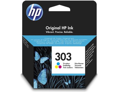 HP Tinte Nr. 303 - Dreifarbig CMY (T6N01AE) 4 ml, Seitenkapazität ~ 165 Seiten