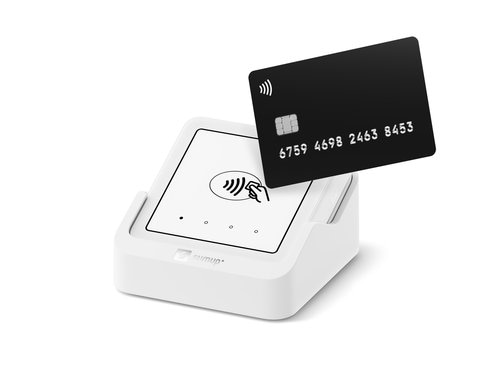 SumUp Solo Kartenterminal und Ladestation Mit Touchscreen