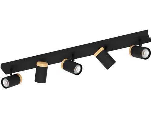 EGLO Balkenspot CARTAGENA schwarz inkl. GU10 5x4,5W