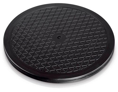 Hama Universal-Drehteller XL, Schwarz 40x2 cm (DxH), rutschfest, Gummifüsse