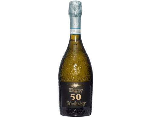 Dreams and Fantasy Prosecco dark Happy Birthday 50, 75cl