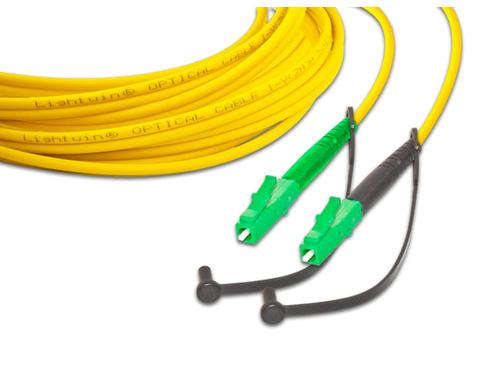 Lightwin LWL Simplex Patchkabel Singlemode 9/125µm, LC/APC-LC/APC, 5m