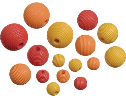 Knorr Prandell Holzperlen Mix 4 20 Stück, gelb/orange/rot