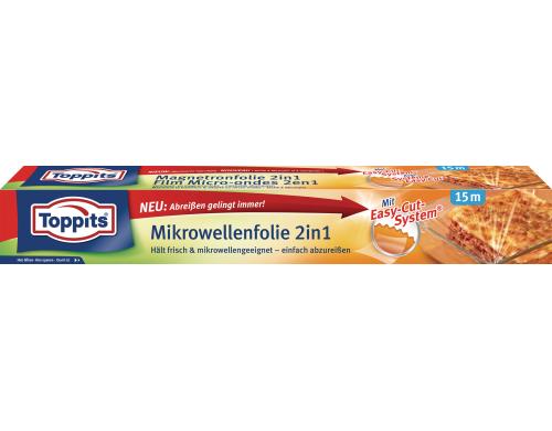 Toppits Mikrowellenfolie 2 in 1 L 15 m x B 32.5 cm, Inhalt: 15 m