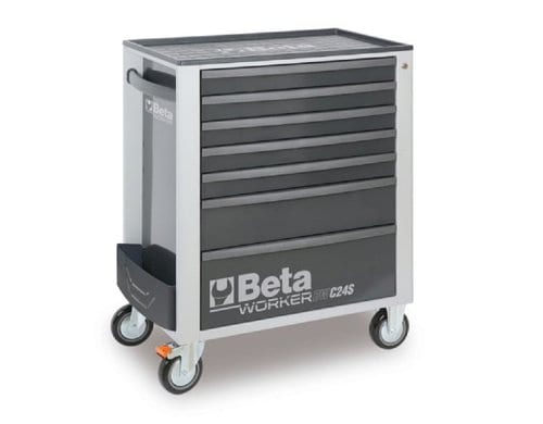 BW 2400S G7 E-M - BETA - Werkstattwagen Grau, 309-teilig.