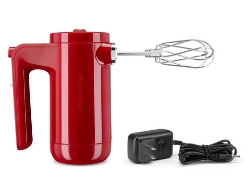 KitchenAid Handmixer kabellos rot 1058.02 12V, Akku, 7 Stufen, Soft Start-Funkt.