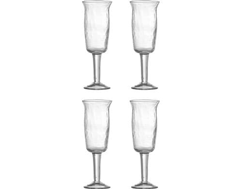 Bloominville Weissweinglas Asha, 4er Set 6x17.5 cm (DxH), recyceltes Glas