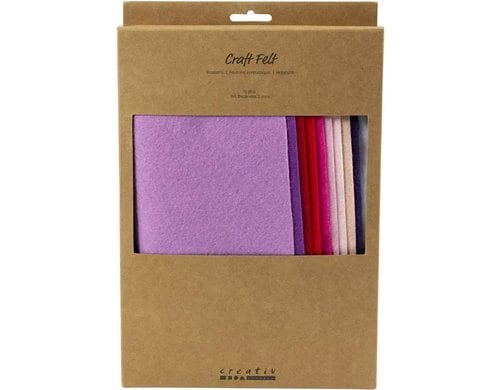 Creativ Company Bastelfilz A4 10 Stück, sortiert
