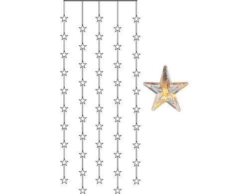 Star Trading Sternenlichtervorhang IP20, Warmweiss, 50 LED