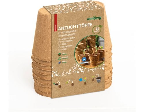 18 Anzuchttöpfe, 8 cm rund