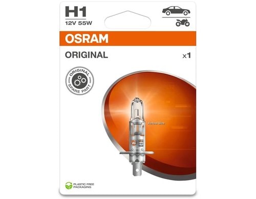 Original Glühlampe H1 Einzelblister 12V 55W P14,5s