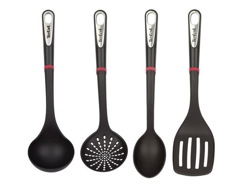 Tefal Ingenio Küchenhelferset 4-teilig Kunststoff, 6-teilig, Schwarz