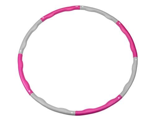 KOOR Hula Hoop Hono 1.5 kg / 8-Segmente grau-magenta, 100cm Durchmesser