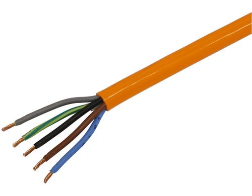Installationskabel PUR 5x2.5mm2 orange, 33m