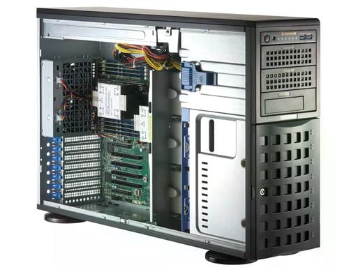 Supermicro SYS-741P-TR: 2x LGA-4677 Tower, up to 4TB RAM, 8x 3.5, 1200W