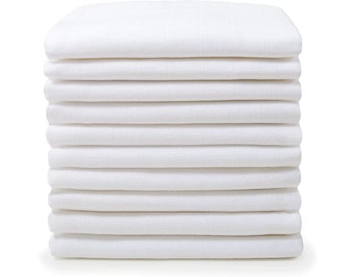 Makian Mullwindeln 70x70cm 8-er Pack, Weiss