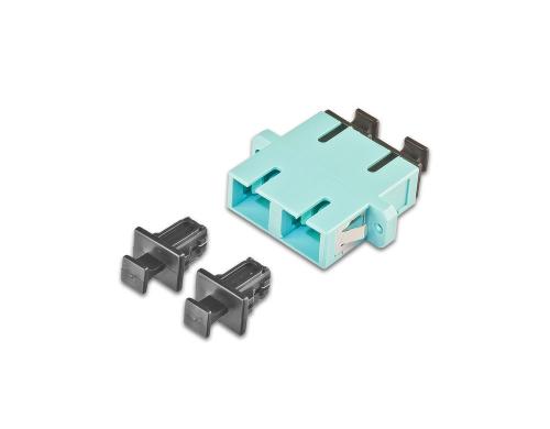 Lightwin LWL Kupplung SC-SC, OM3 Duplex Multimode, türkis
