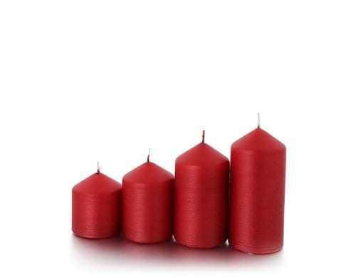 balthasar Adventstufenset Lygis, Rot 8-14x6 cm (HxD), 4 verschiedene Grössen