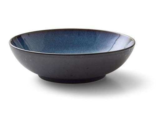 Bitz Salatschüssel 24cm Schwarz/Blau 1 Stück, D: 24cm, H: 6cm, Stoneware