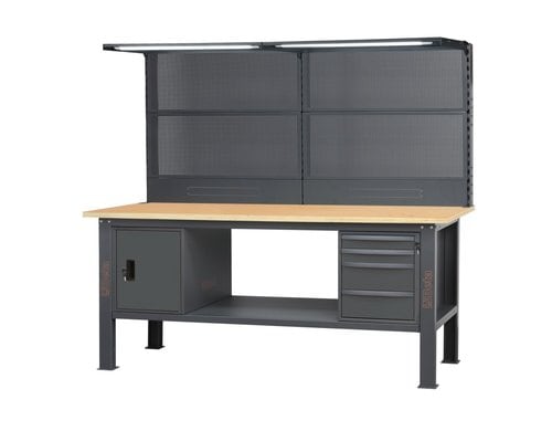 C58BC-W2,1 4CA/A+SVR LED-Werkbank Oberlicht & Lochwand