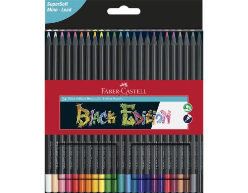Faber-Castell Farbstifte Black Edition 24er Kartonetui