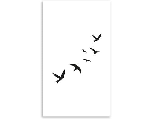 minink Tattoo Fliegende Vögel Grösse: L (4.9 cm x 5.0 cm)