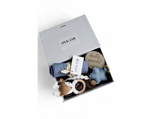 Oykami Geschenkbox Blau Fidschi mit Elch