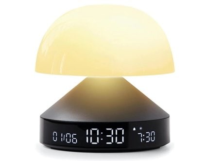 Lexon Lichtwecker Mina Sunrise LCD, Sonnenaufgangssimulation, Anthrazit